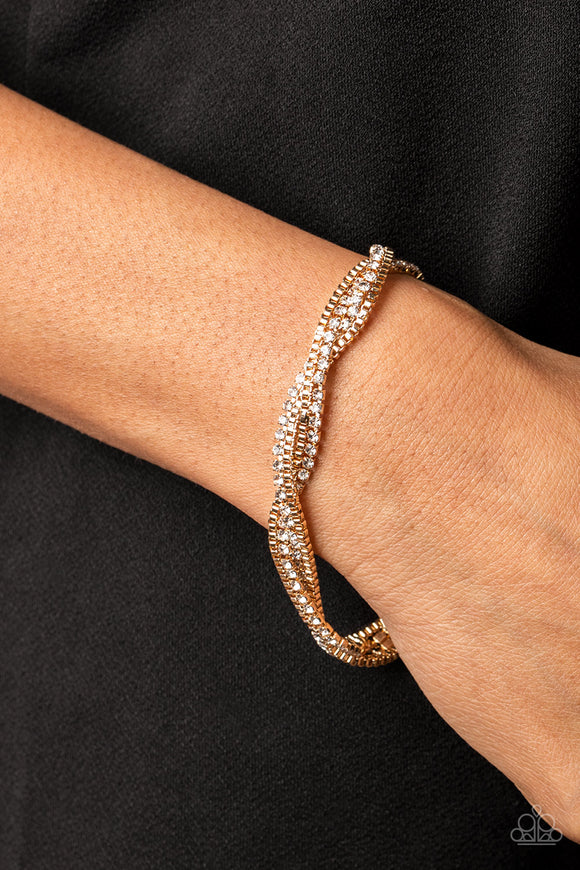 Box Office Bling - Gold Bracelet - Paparazzi Accessories