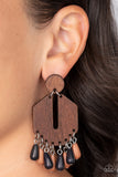 Western Retreat - Multi Post Earrings - Paparazzi Accessories