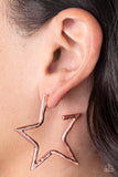 All-Star Attitude - Copper Earrings - Paparazzi Accessories