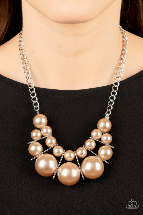 Challenge Accepted - Brown Necklace - Paparazzi Accessories