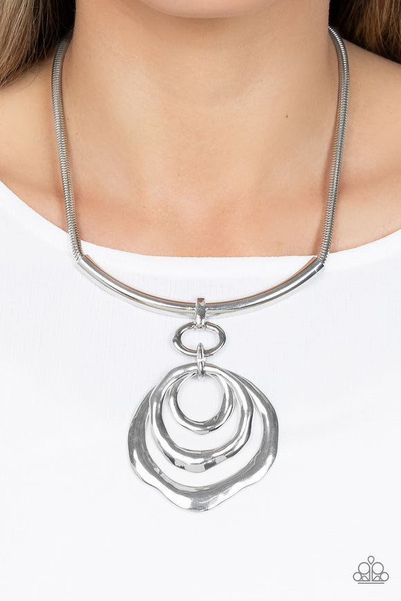 Forged in Fabulous - Silver Necklace - Paparazzi Accessories