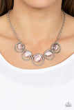 Elliptical Enchantment - Pink Necklace - Paparazzi Accessories