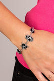 Speckled Shimmer - Black Bracelet - Paparazzi Accessories