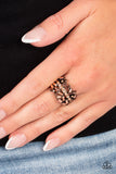 Scattered Sensation - Copper Ring - Paparazzi Accessories