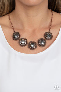 Desert Décor - Copper Necklace - Paparazzi Accessories