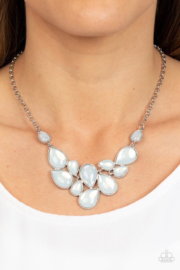 Keeps GLOWING and GLOWING - White Necklace - Paparazzi Accessories