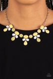 Midsummer Meadow - Yellow Necklace - Paparazzi Accessories