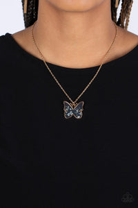 Gives Me Butterflies - Gold Necklace - Paparazzi Accessories
