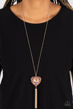 Prismatic Passion - Rose Gold Necklace - Paparazzi Accessories