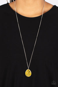 Shimmering Seafloors - Yellow Necklace - Paparazzi Accessories