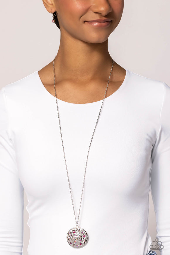 COMET Below - Pink Necklace - Paparazzi Accessories