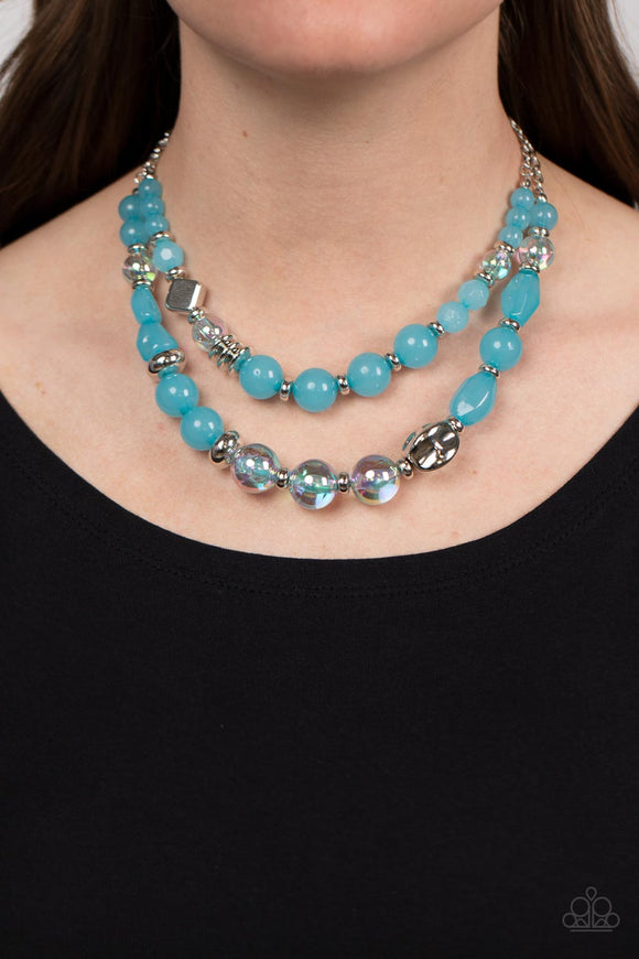 Mere Magic - Blue Necklace - Paparazzi Accessories