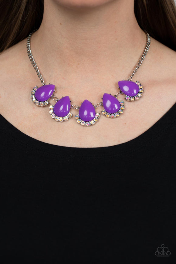 Ethereal Exaggerations - Purple Necklace - Paparazzi Accessories