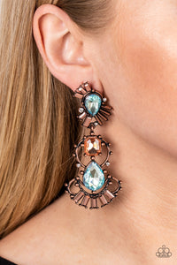 Ultra Universal - Copper Post Earrings - Paparazzi Accessories