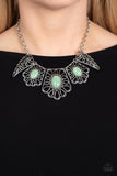 Glimmering Groves - Green Necklace - Paparazzi Accessories