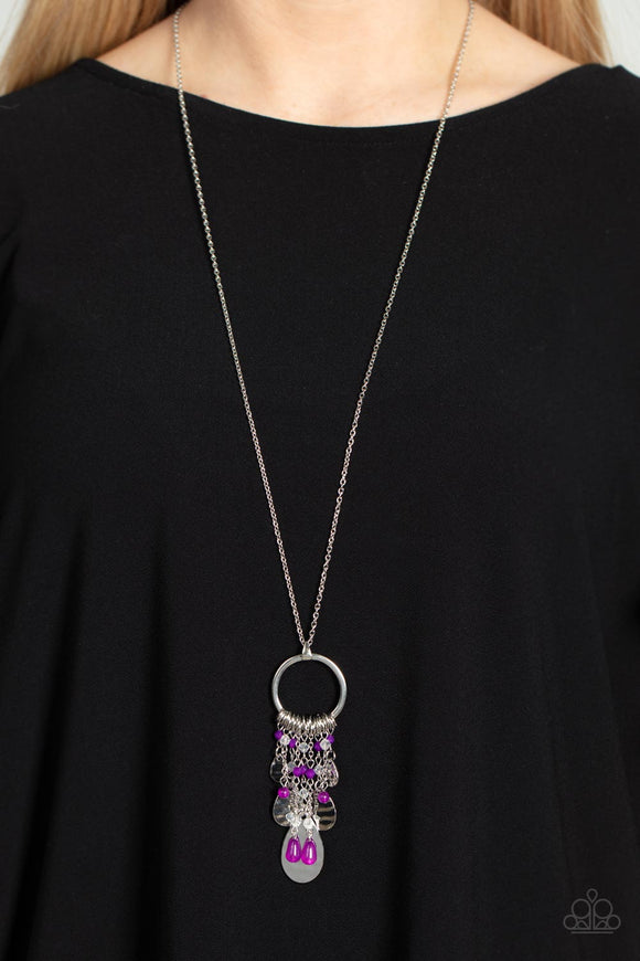 Totally Trolling - Purple Necklace - Paparazzi Accessories