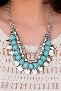 Leave Her Wild - Blue Necklace - Paparazzi Accessories