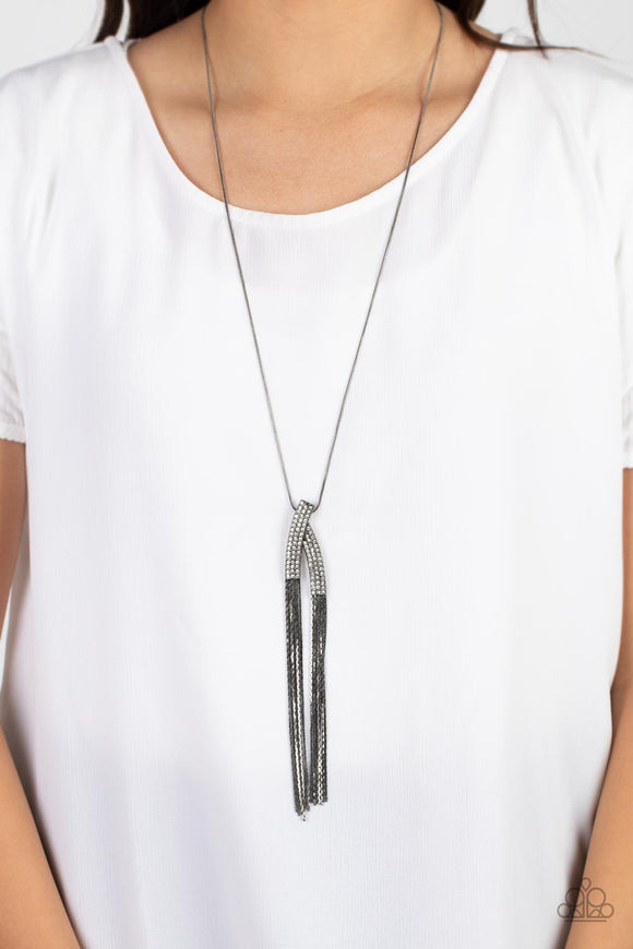 Out of the SWAY - Black Necklace - Paparazzi Accessories