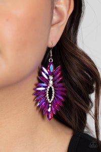 Turn up the Luxe - Pink Earrings - Paparazzi Accessories