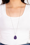 Shimmering Seafloors - Purple Necklace - Paparazzi Accessories