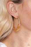 Bubble-Bursting Bling - Gold Earrings - Paparazzi Accessories