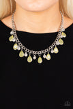 Frosted and Framed - Yellow Necklace - Paparazzi Accessories