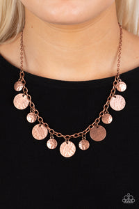 Model Medallions - Copper Necklace - Paparazzi Accessories