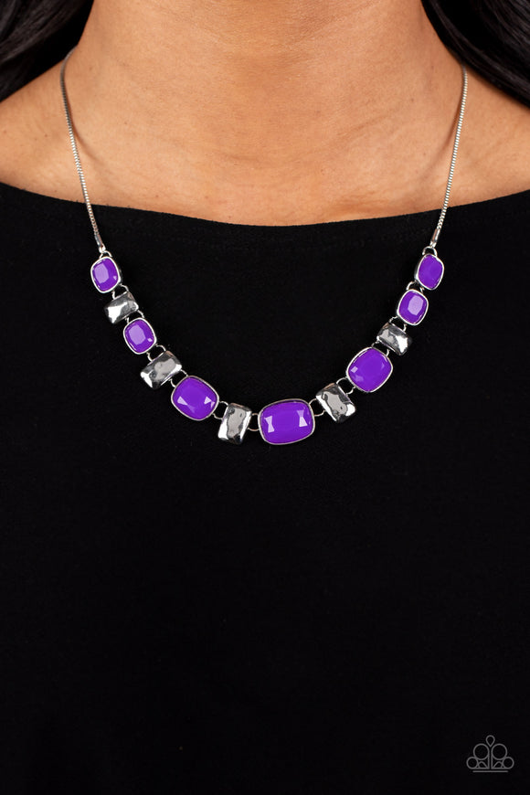 Polished Parade - Purple Necklace - Paparazzi Accessories