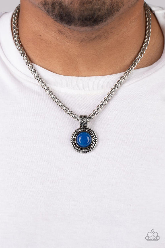 Pendant Dreams - Blue Necklace - Paparazzi Accessories