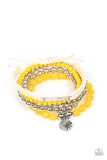 offshore-outing-yellow-bracelet-paparazzi-accessories