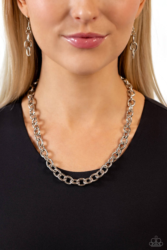 Things Have CHAIN-ged - Silver Necklace - Paparazzi Accessories