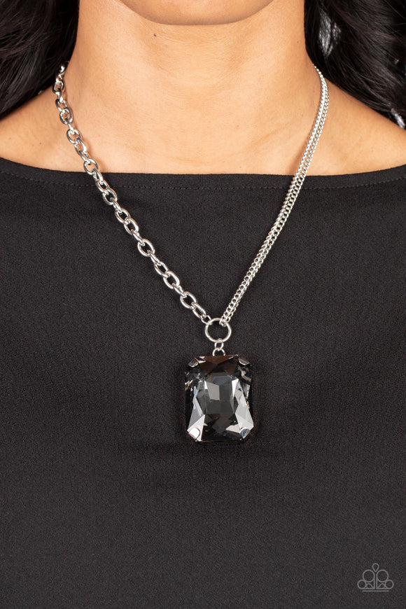 Instant Intimidation - Silver Necklace - Paparazzi Accessories