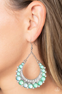 Bubbly Bling - Green Earrings - Paparazzi Accessories