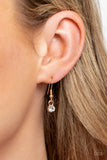 Sparkly Suitor - Gold Necklace - Paparazzi Accessories
