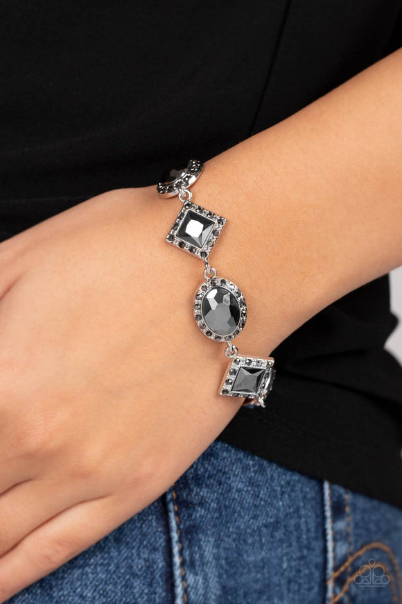 Decade of Dazzle - Silver Bracelet - Paparazzi Accessories