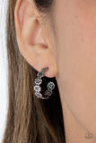 Floral Fad - Silver Earrings - Paparazzi Accessories