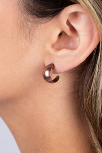 Burnished Beauty - Copper Earrings - Paparazzi Accessories