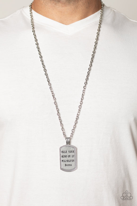 Empire State of Mind - Silver Mens Necklace - Paparazzi Accessories