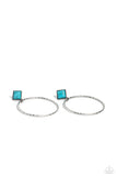 canyon-circlet-blue-post earrings-paparazzi-accessories