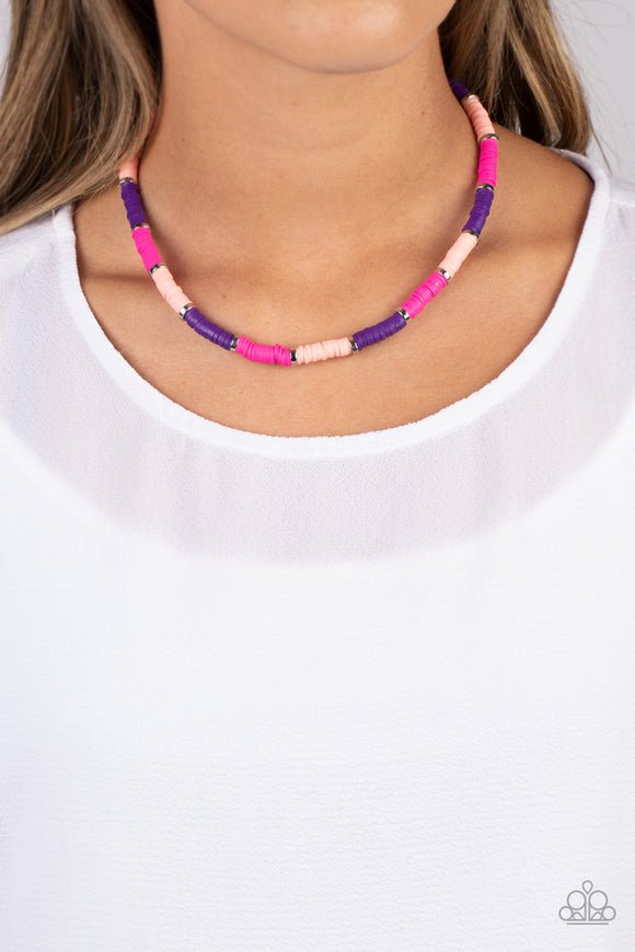 Rainbow Road - Pink Necklace - Paparazzi Accessories
