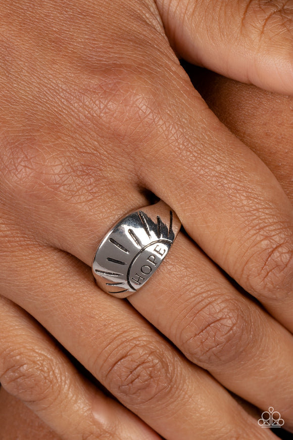 Hope Rising - Silver Ring - Paparazzi Accessories