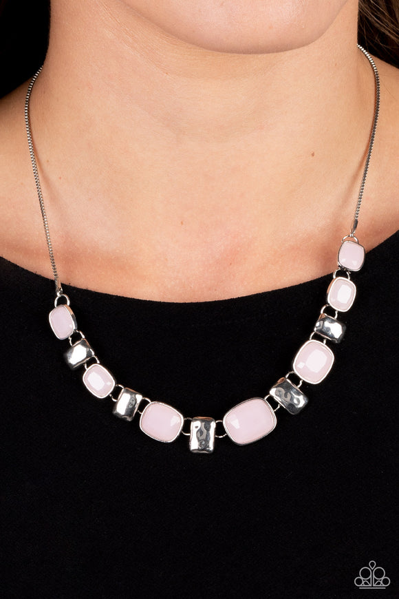 Polished Parade - Pink Necklace - Paparazzi Accessories