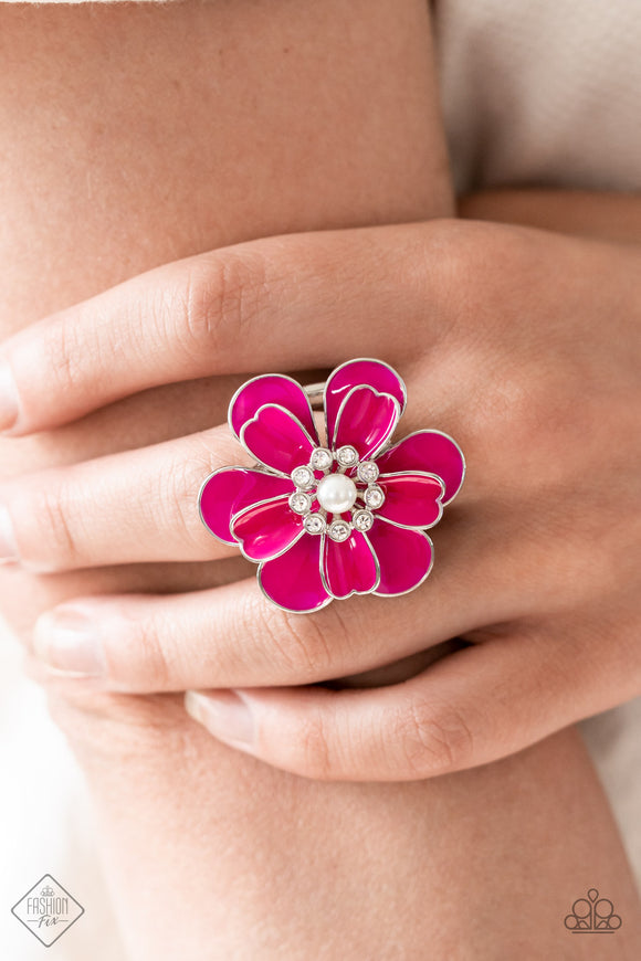 Budding Bliss - Pink Ring - Paparazzi Accessories