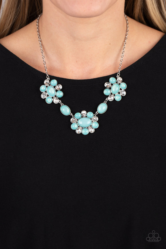 Your Chariot Awaits - Blue Necklace - Paparazzi Accessories