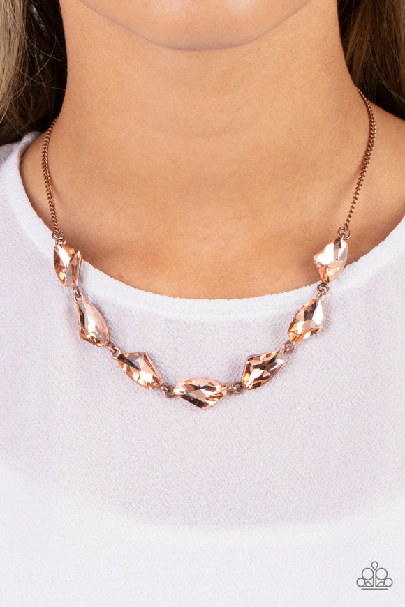 Raw Rapture - Copper Necklace - Paparazzi Accessories