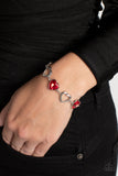 Sentimental Sweethearts - Red Bracelet - Paparazzi Accessories