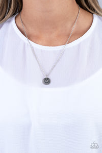 Stamped Sentiment - Silver Necklace - Paparazzi Accessories