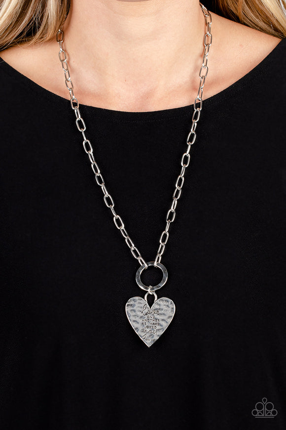 Brotherly Love - Silver Necklace - Paparazzi Accessories