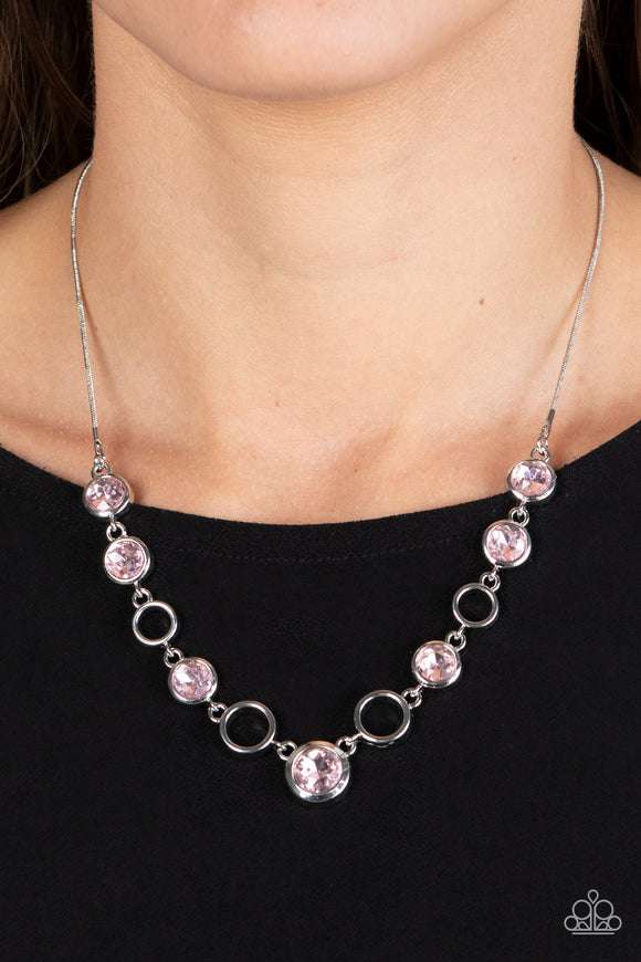 Elegantly Elite - Pink Necklace - Paparazzi Accessories