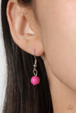 Authentic Admirer - Pink Necklace - Paparazzi Accessories